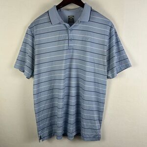 Callaway Men's Golf
Performance Stripe Shirt Size Large Light Blue